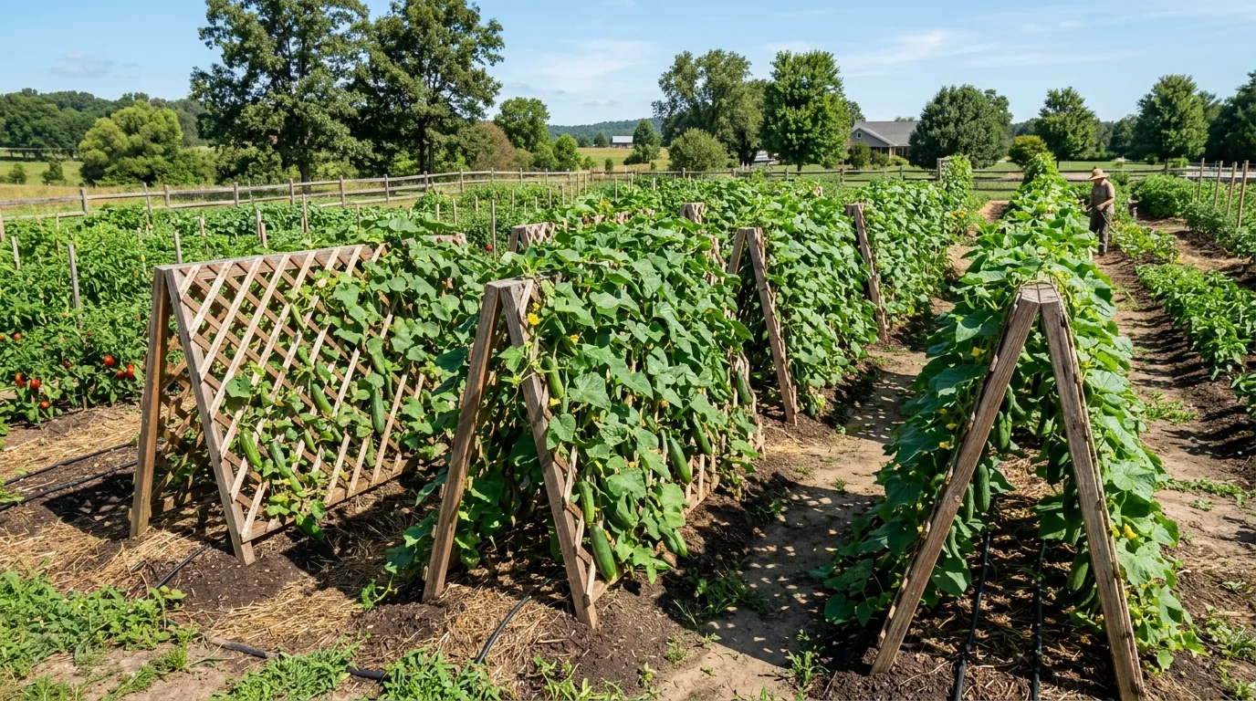 Net Trellis for Easy Vine Support